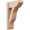 Ekena Millwork 8-in W x 16-in D x 28-in H Funston Slat Rough Cedar Woodgrain TimberThane Outlooker, Primed Tan OUTUR080X16X28FST24RCPR - alternate 1